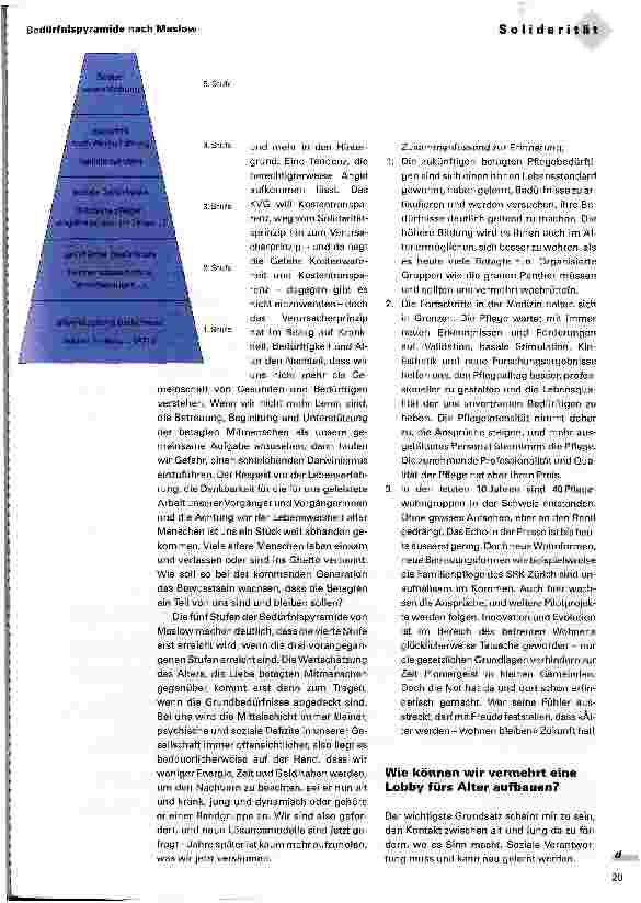 Vorschauseite 2: Alt sein im nächsten Jahrtausend Grund zur Freude und Gründe, beängstigt vorauzuschauen!