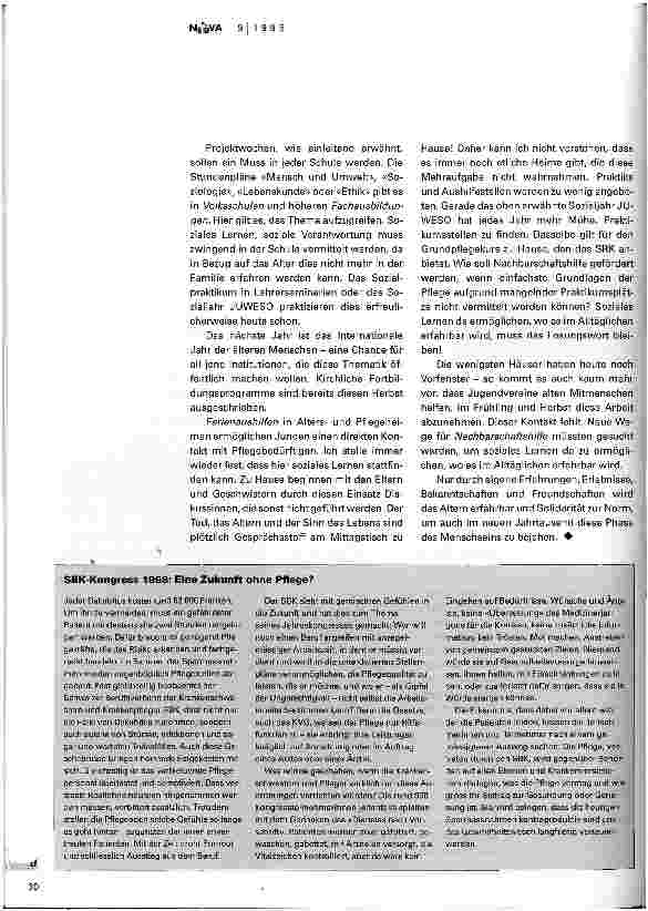 Vorschauseite 3: Alt sein im nächsten Jahrtausend Grund zur Freude und Gründe, beängstigt vorauzuschauen!