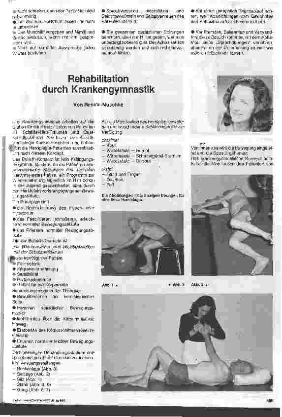 Vorschauseite 1: Rehabilitation durch Krankengymnastik