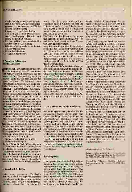 Vorschauseite 2: Schichtdienst/Bereitschaftsdienst als Belastung