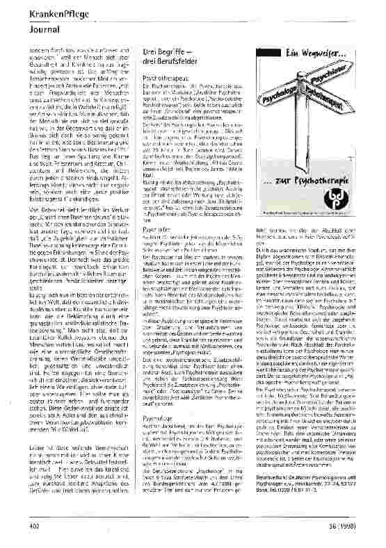 Vorschauseite 3: Tiefenpsychologie und Philosophie: V.E.v.Gebsattel Psychologen, die Schule machten (Teil 7)