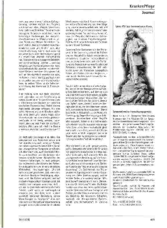 Vorschauseite 4: Tiefenpsychologie und Philosophie: V.E.v.Gebsattel Psychologen, die Schule machten (Teil 7)