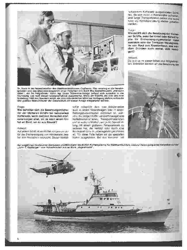 Vorschauseite 3: Menschen auf See in Not Die Seenotkreuzer der Deutschen Gesellschaft zur Rettung Schiffsbrüchiger - Interview mit Dr. P. Koch