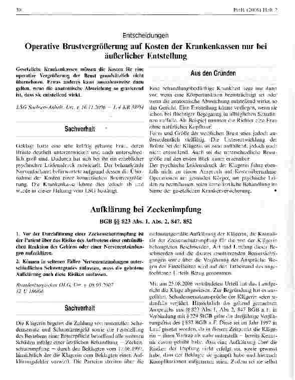 Vorschauseite 1: Aufklärung bei Zeckenimpfung