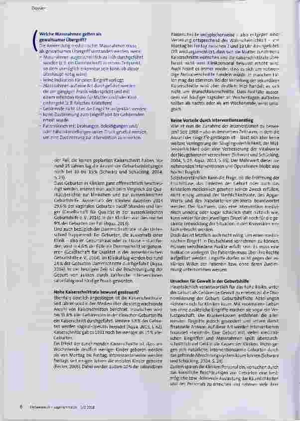 Vorschauseite 3: Gewalt in der Geburtshilfe ist Gewalt gegen Frauen