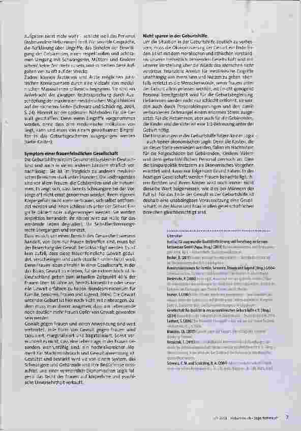 Vorschauseite 4: Gewalt in der Geburtshilfe ist Gewalt gegen Frauen