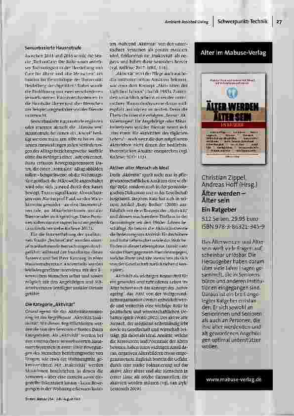 Vorschauseite 2: Aktiv im Alter?
