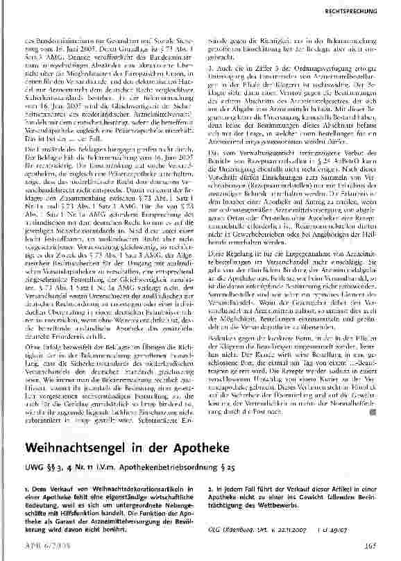 Vorschauseite 1: Weihnachtsengel in der Apotheke