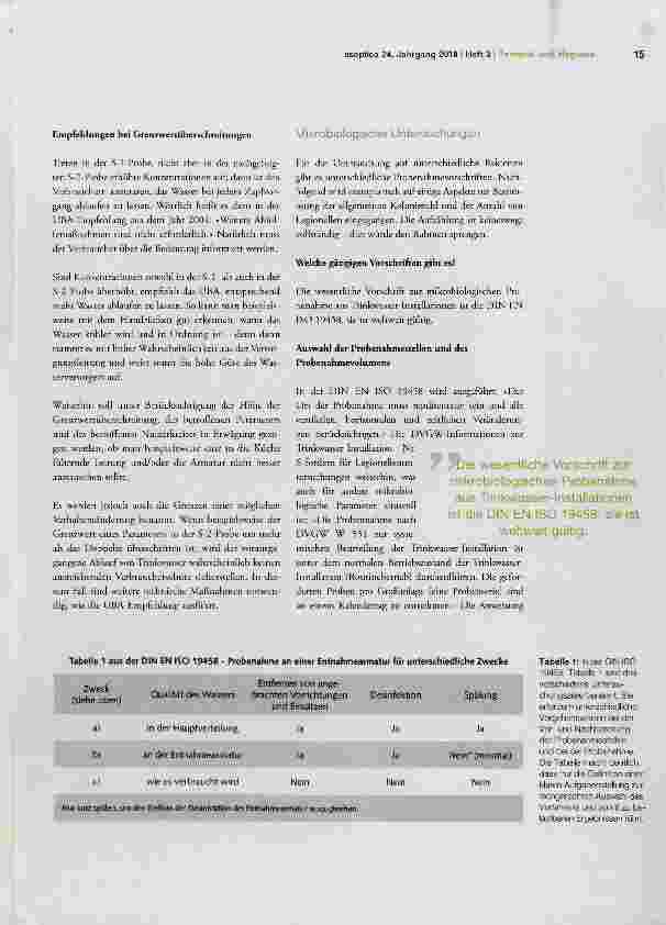 Vorschauseite 5: Grenzwertüberschreitungen im Trinkwasser auf der Spur