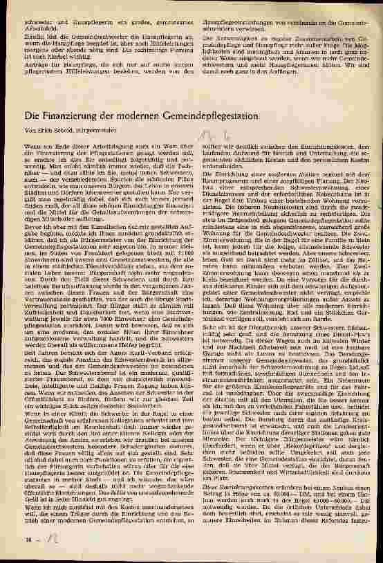 Vorschauseite 1: Die Finanzierung der modernen Gemeindepflegestation
