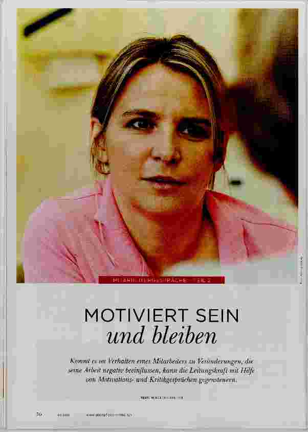 Vorschauseite 1: MOTIVIERT SEIN und bleiben