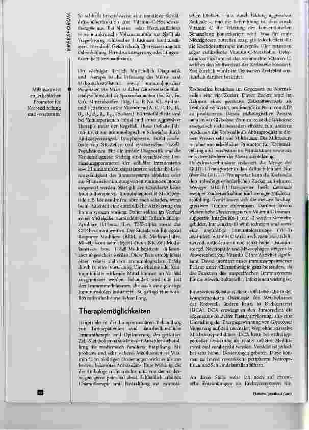 Vorschauseite 4: Komplementäre Onkologie Strukturierte Diagnostik und Therapie von Tunnorpatienten