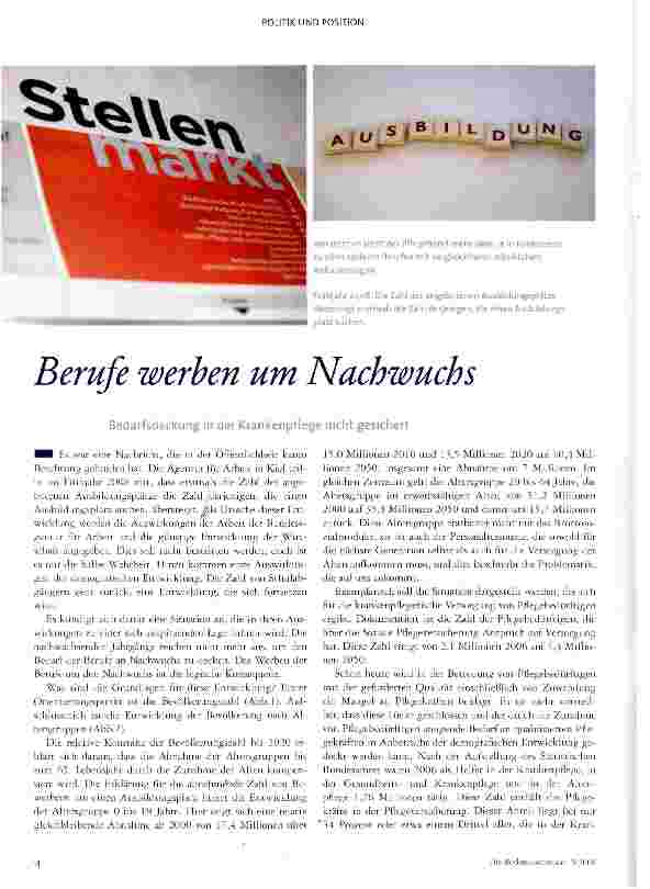 Vorschauseite 1: Berufe werben um Nachwuchs