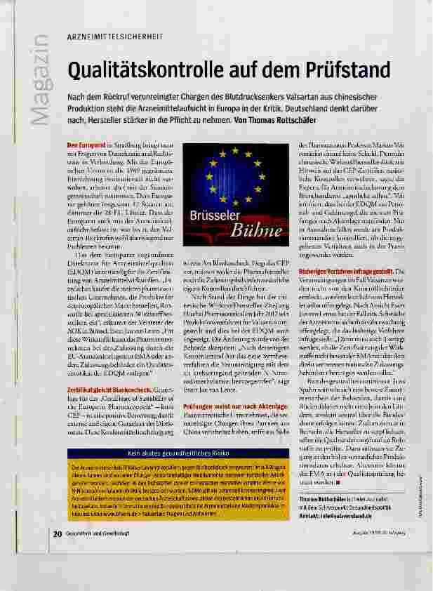 Vorschauseite 1: Qualitätskontrolle auf dem Prüfstand