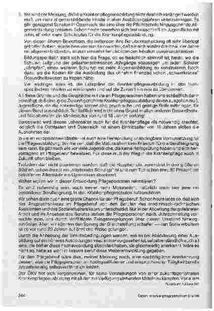 Vorschauseite 3: Blick in die Zukunft 40 Jahre Österreichischer Krankenpflegeverband