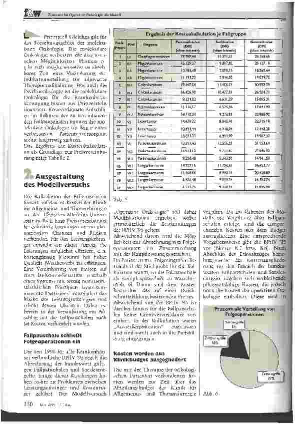 Vorschauseite 4: Zentrum für operative Onkologie als Modell Schwerpunkt soll sich im Wettbewerb entwickeln