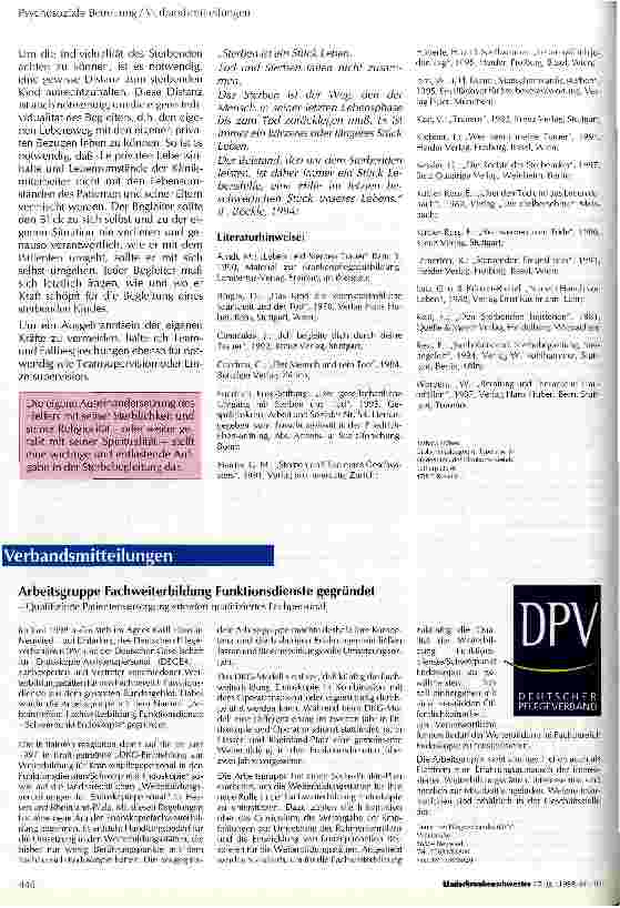 Vorschauseite 6: Sterbebegleitung in der Kinderklinik