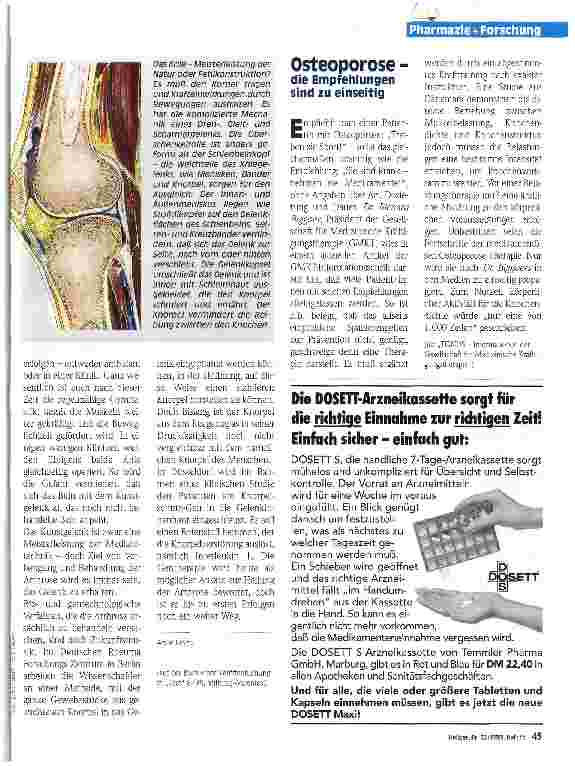 Vorschauseite 2: Vom Gelenk-Ersatz zum Knorpel-Gen
