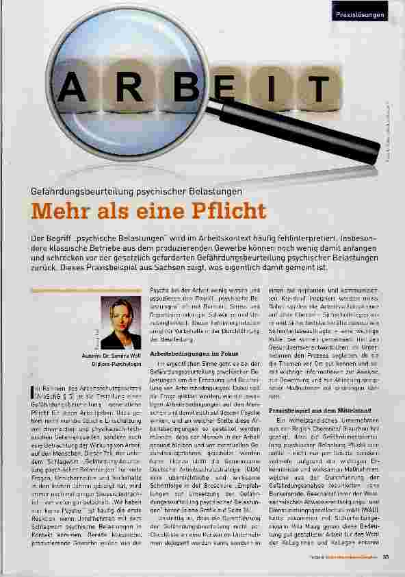 Vorschauseite 1: Mehr als eine Pflicht