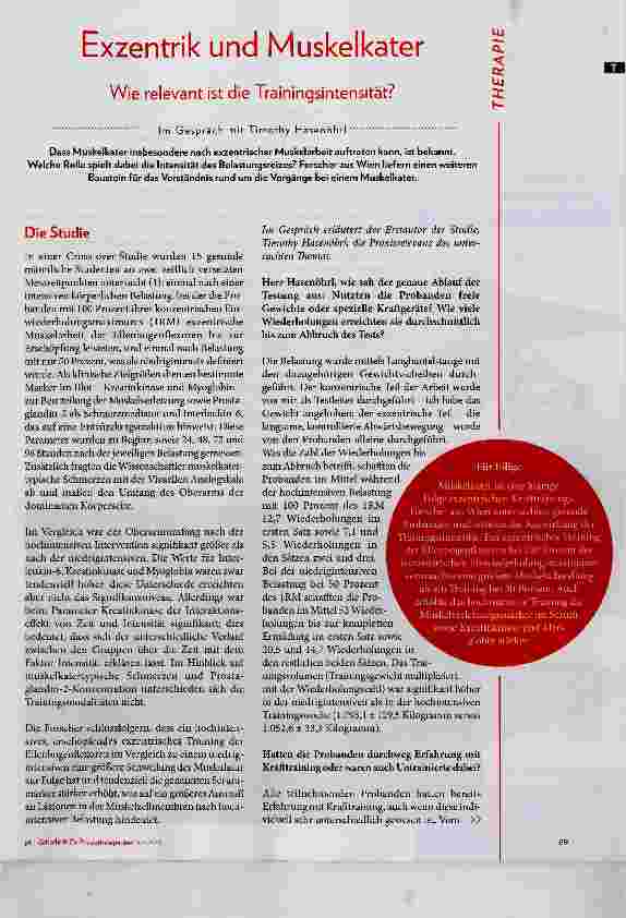 Vorschauseite 2: Exzentrik und Muskelkater