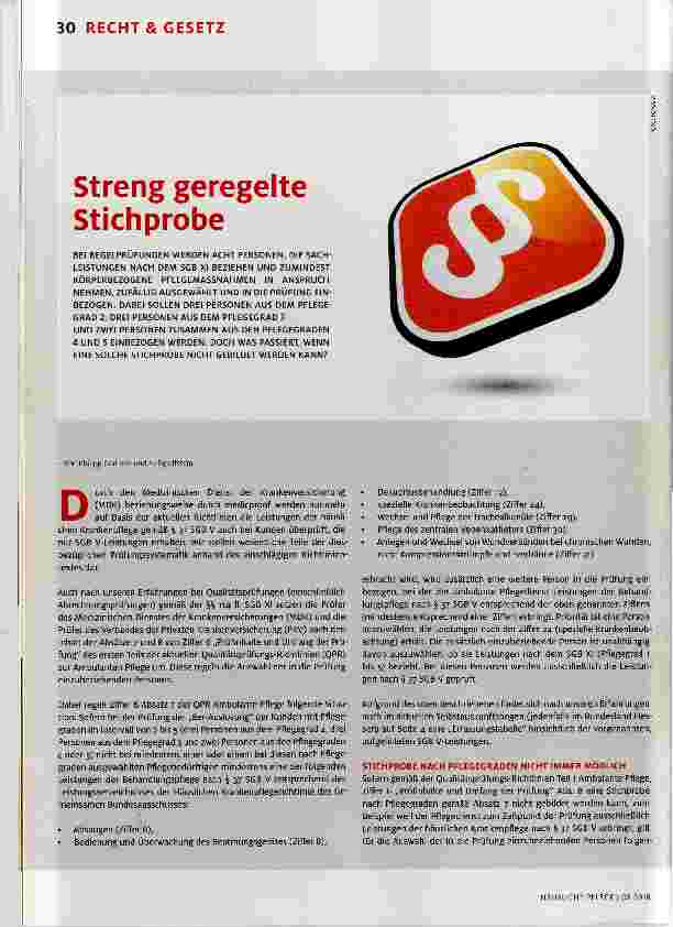 Vorschauseite 1: Streng geregelte Stichprobe