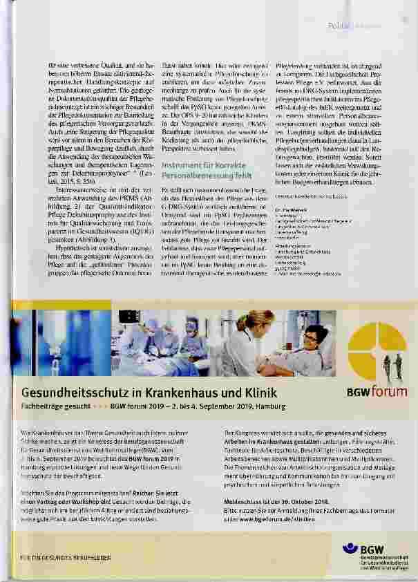 Vorschauseite 4: Pflegepersonal-Stärkungs-Gesetz Viele Baustellen