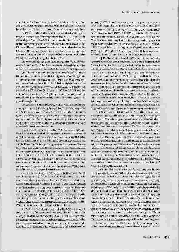 Vorschauseite 4: Wahlanfechtung