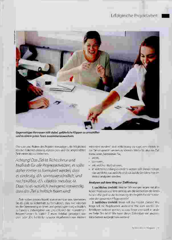 Vorschauseite 2: Erfolgreiche Projektarbeit in der Altenpflege