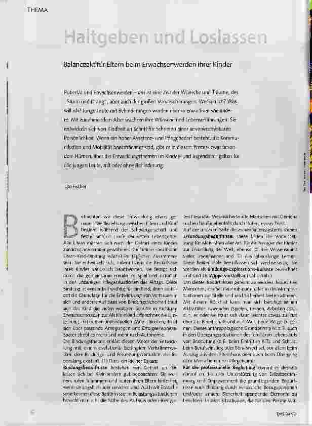 Vorschauseite 1: Haltgeben und Loslassen