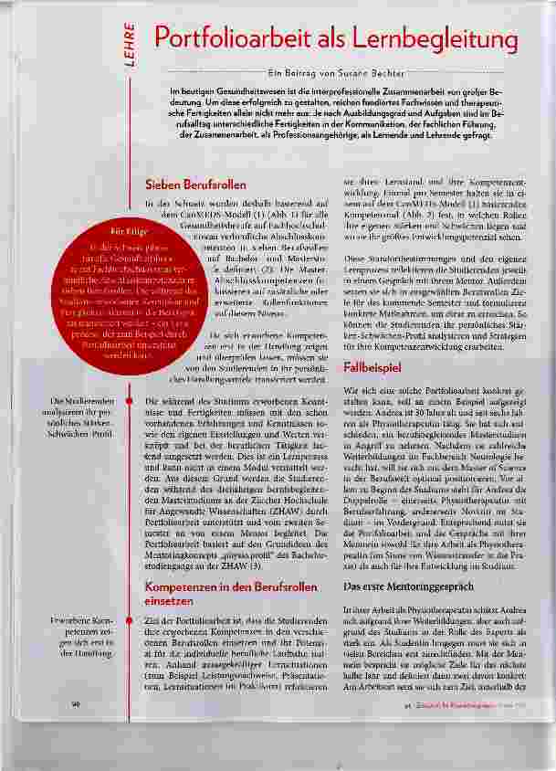 Vorschauseite 1: Portfolioarbeit als Lernbegleitung