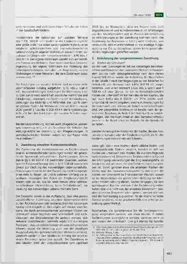 Vorschauseite 6: Empfehlungen des Deutschen Vereins zur Trennung der Fachleistungen von den Leistungen zur Existenzsicherung im Bereich der Wohnformen nach §42a Abs. 2 Satz 1 Nr. 2 SGB XII n.F. ge…