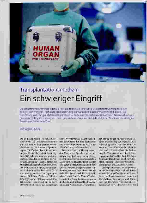 Vorschauseite 1: Ein schwieriger Eingriff