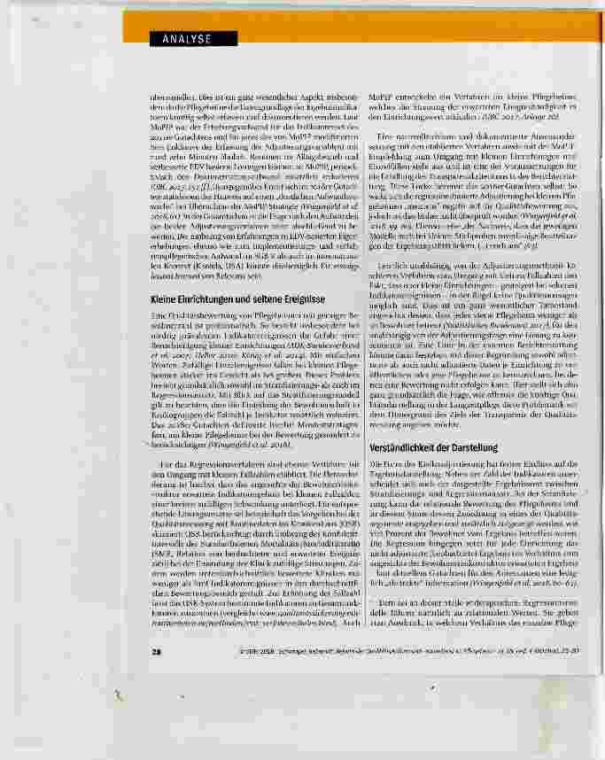 Vorschauseite 6: Reform der Qualitätsprüfung und -darstellung im Pflegeheim: Stand der Umsetzung und offene Fragen