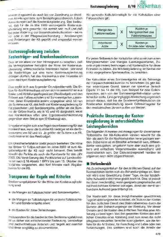Vorschauseite 2: Praktische Umsetzung der Kalkulation von Fallpauschalen und Sonderentgelten