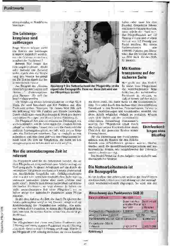 Vorschauseite 2: Auf den Punkt gebracht Die Kalkulation des individuellen Punktwertes im SGB XI für Pflegedienste