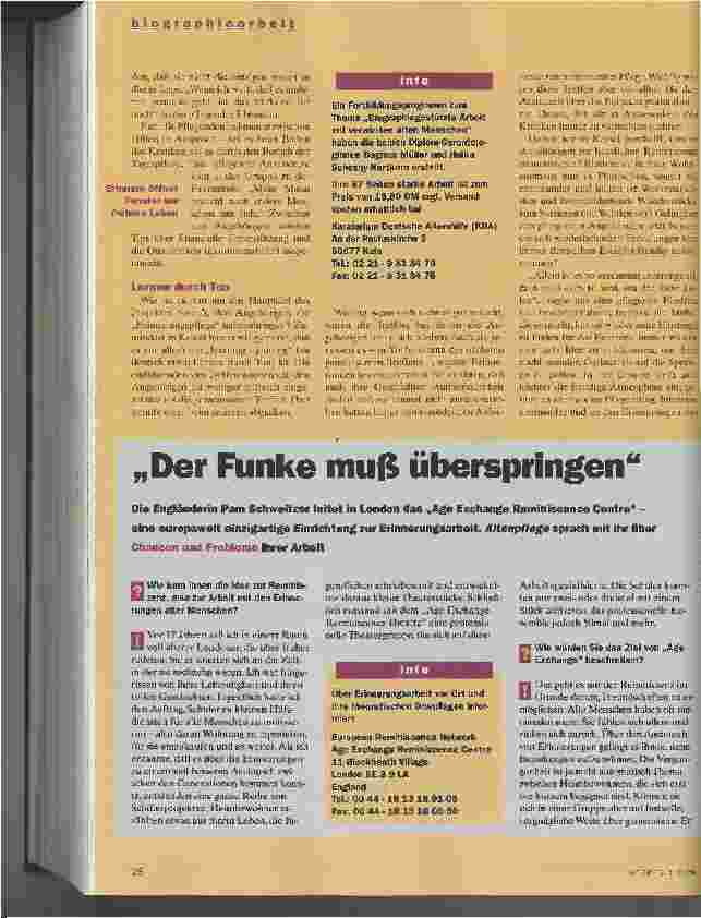 Vorschauseite 3: Erinnern und Pflegen