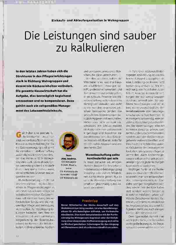 Vorschauseite 1: Die Leistungen sind sauber zu kalkulieren