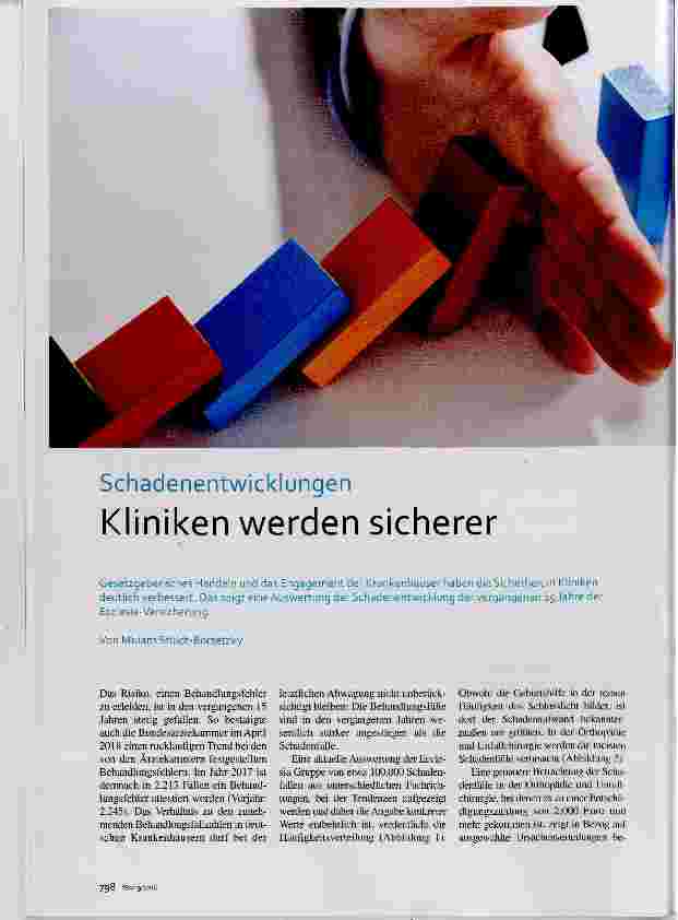 Vorschauseite 1: Kliniken werden sicherer