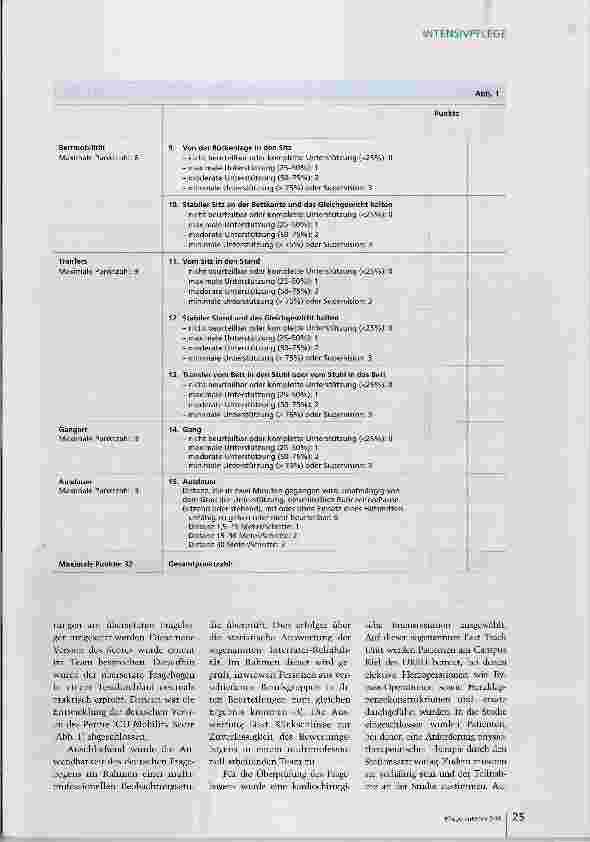 Vorschauseite 4: Den Mobilisationsstatus bewerten und dokumentieren
