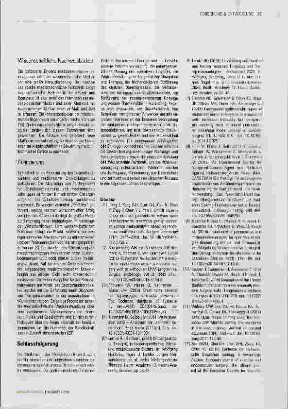 Vorschauseite 5: Integration neuer Technologien aus Sicht der Chirurgie