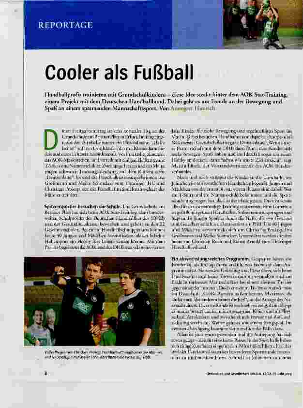 Vorschauseite 1: Cooler als Fußball