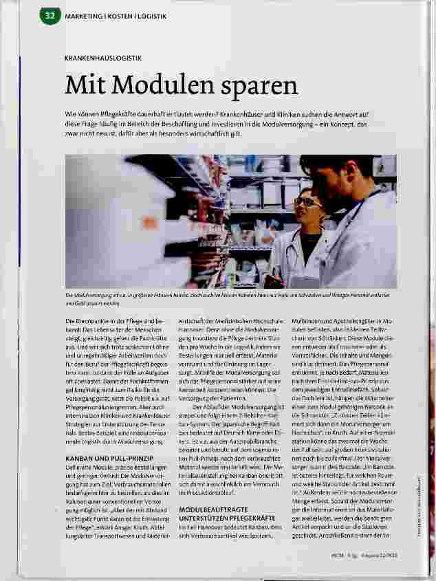 Vorschauseite 1: Mit Modulen sparen