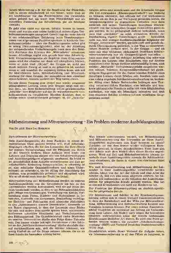 Vorschauseite 3: Einige Gedanken über Sinn und Unsinn der Schülermitverantwortung