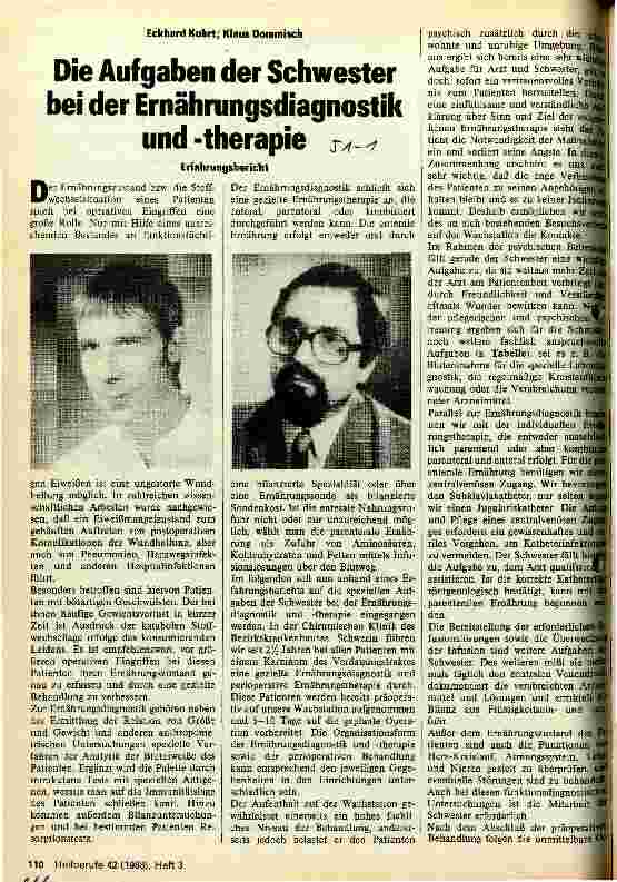 Vorschauseite 1: Die Aufgaben der Schwester bei der Ernährungsdiagnostik und -therapie