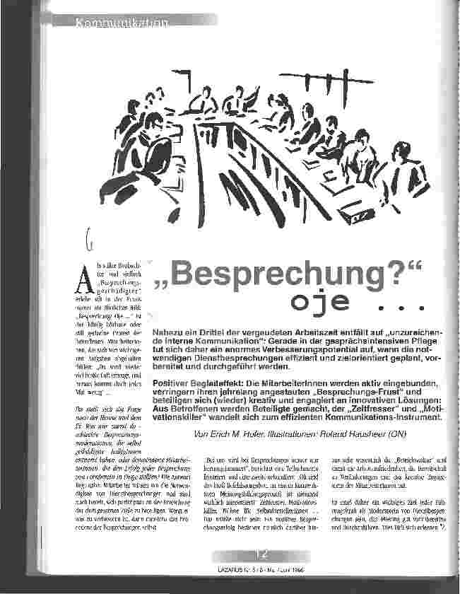 Vorschauseite 1: Besprechung? oje...