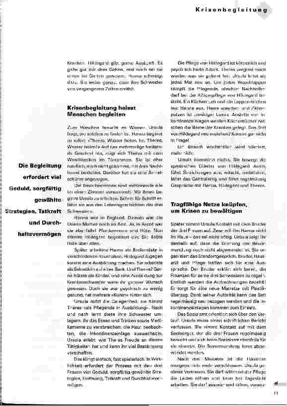 Vorschauseite 2: Krisenbegleitung in der Spitex