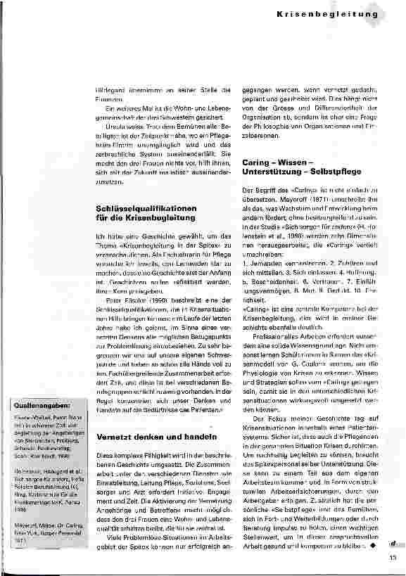 Vorschauseite 4: Krisenbegleitung in der Spitex