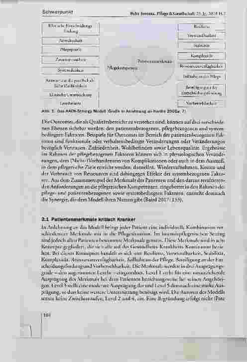 Vorschauseite 4: Das AACN-Synergy Model ein konzeptueller Rahmen klinischer Exzellenz
