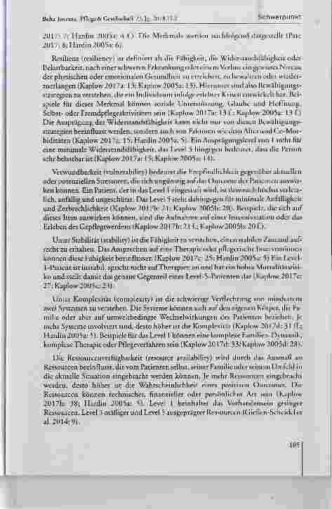 Vorschauseite 5: Das AACN-Synergy Model ein konzeptueller Rahmen klinischer Exzellenz