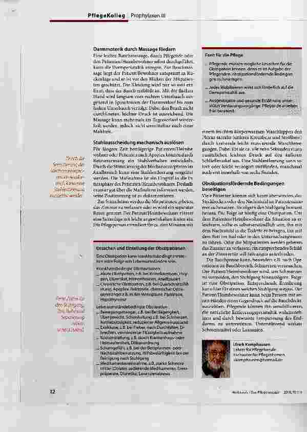 Vorschauseite 3: Obstipation Vorbeugen